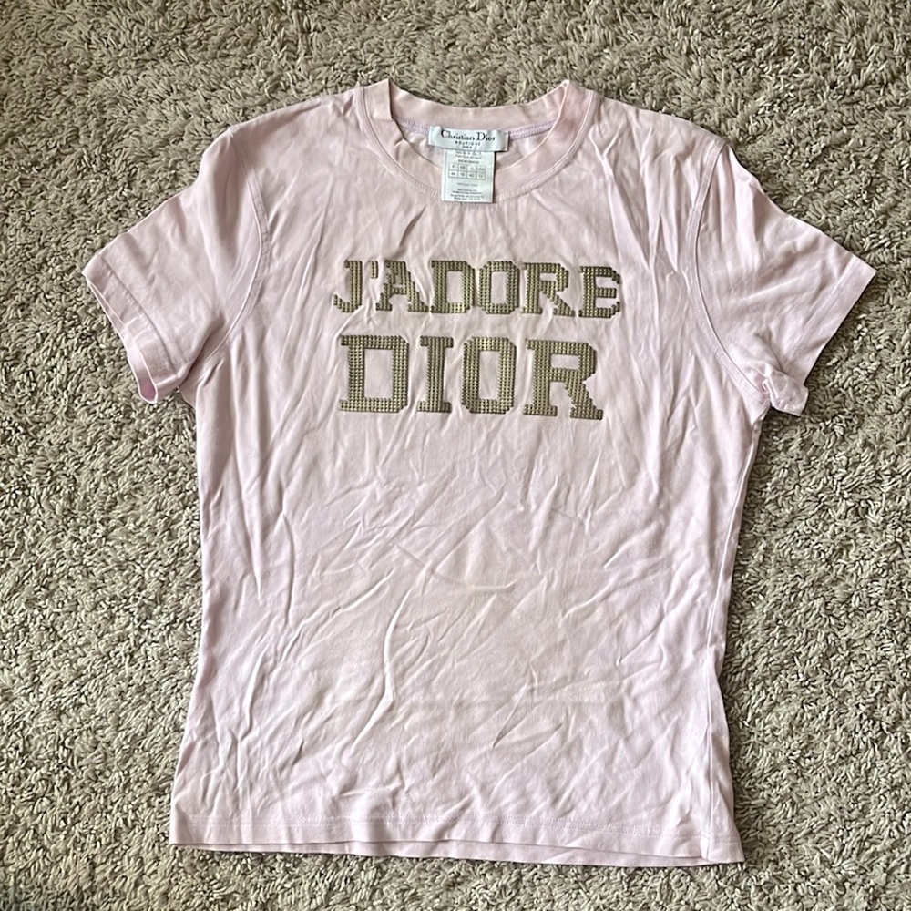 Dior Vintage T shirt US size 12 pink/purple